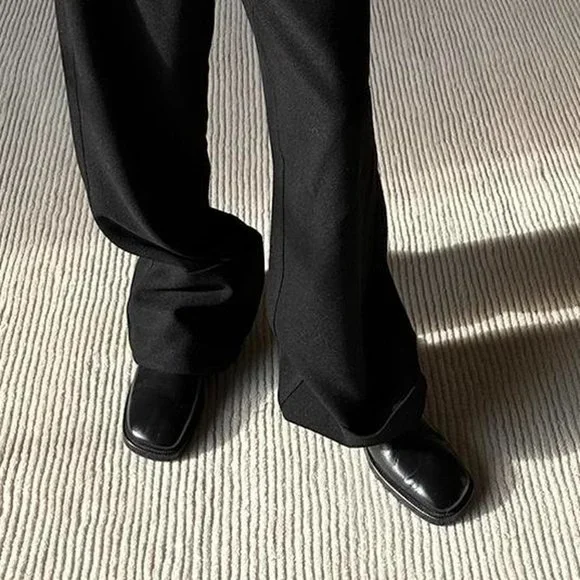 Low Classic Black Leather Oxford Shoes size 39 - Picture 8 of 8